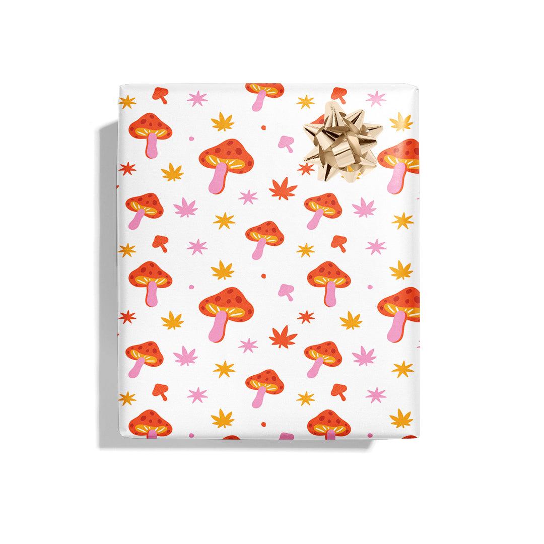 Mushroom wrapping paper