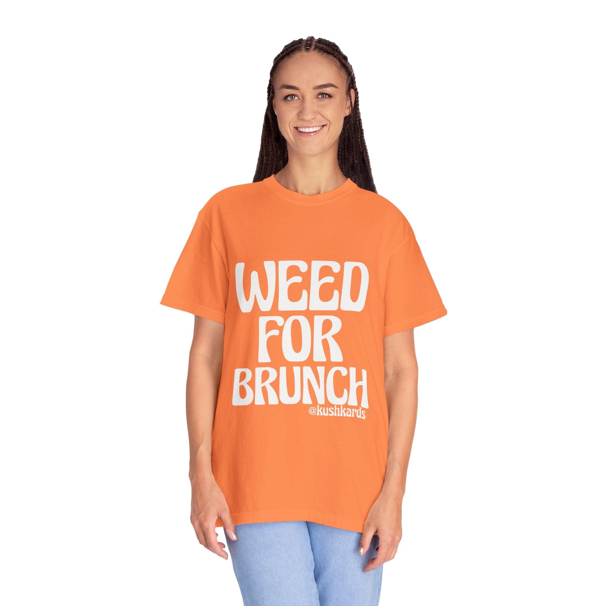 Weed For Brunch Unisex Garment-Dyed T-shirt