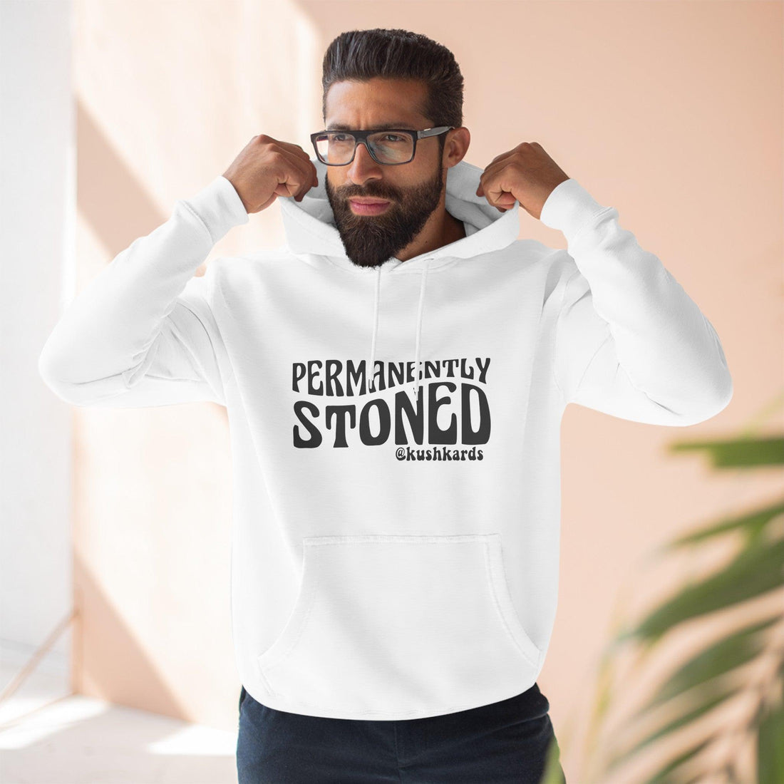 Permanently Stoned Three-Panel Fleece Hoodie