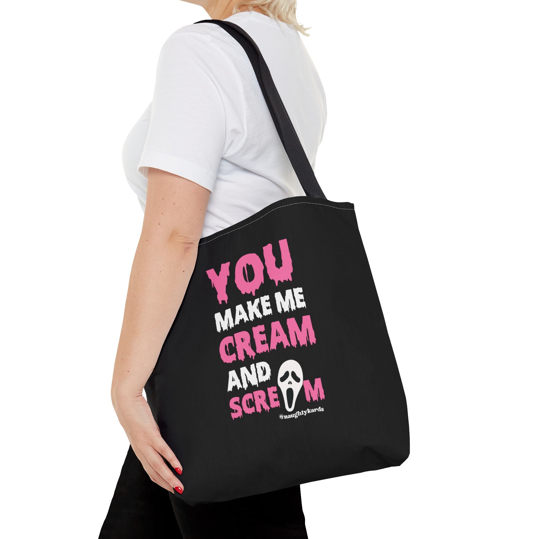 Cream and Scream Naughty Tote Bag