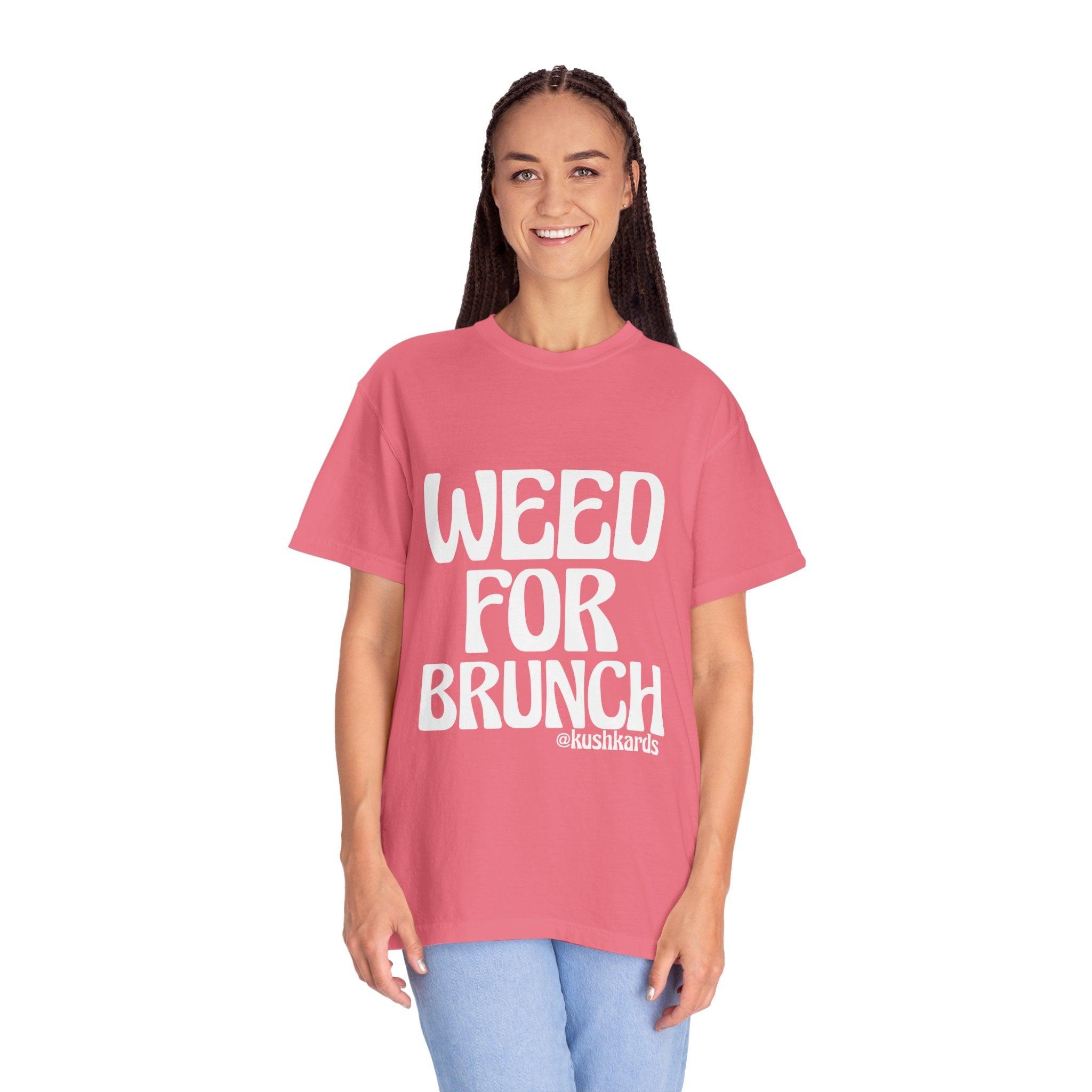 Weed For Brunch Unisex Garment-Dyed T-shirt