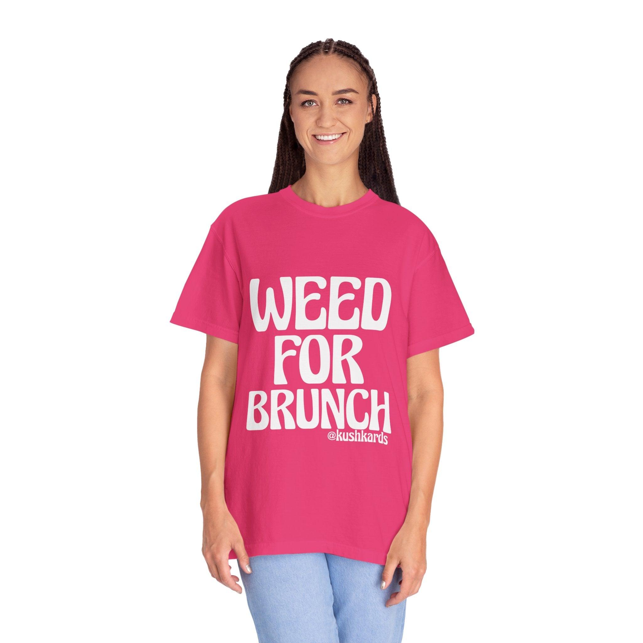 Weed For Brunch Unisex Garment-Dyed T-shirt