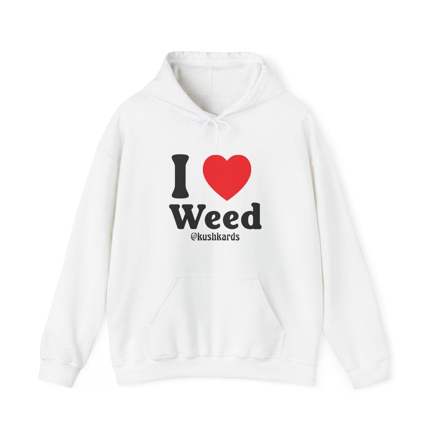 I Heart Weed Unisex Heavy Blend™ Hooded Sweatshirt