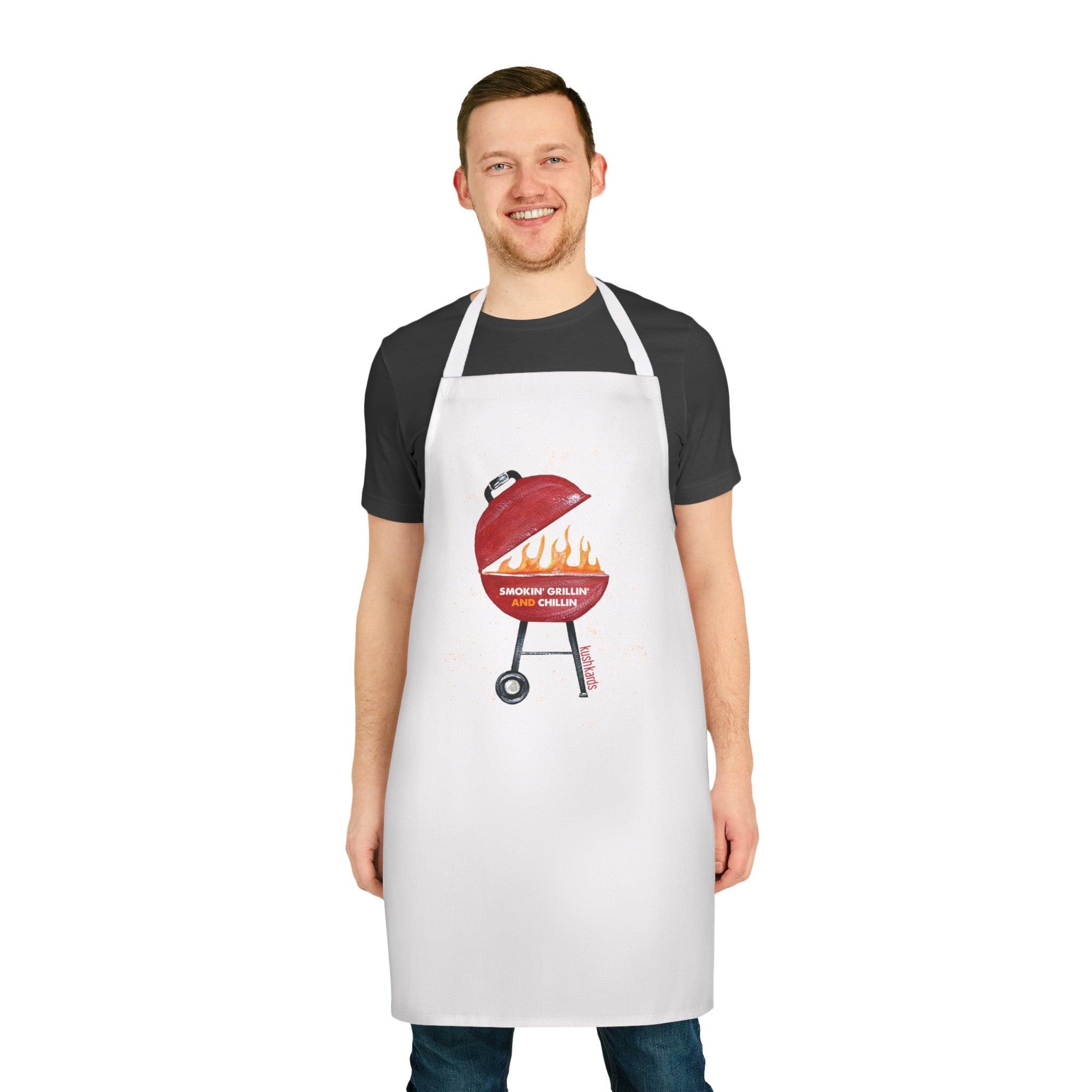 BBQ Apron, 5-Color Straps (AOP)