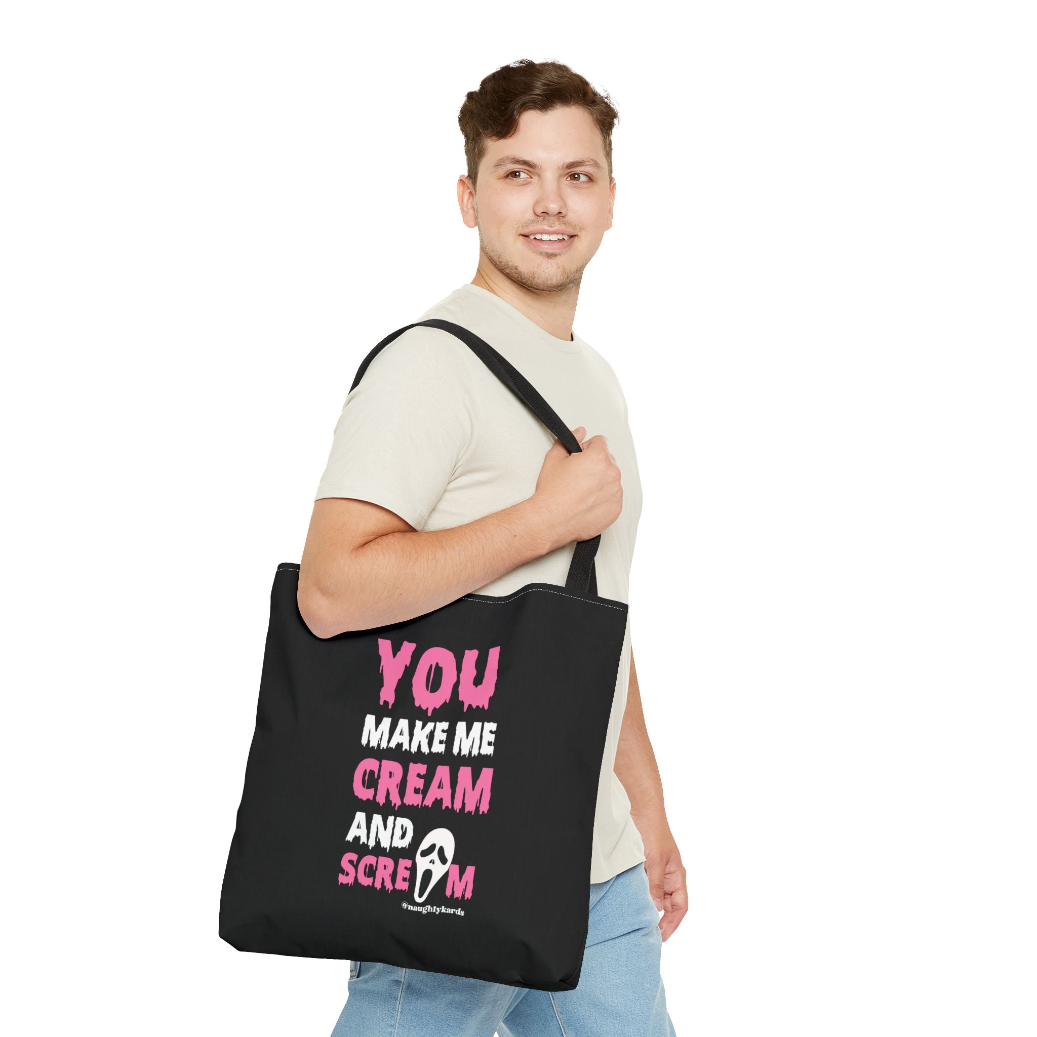 Cream and Scream Naughty Tote Bag