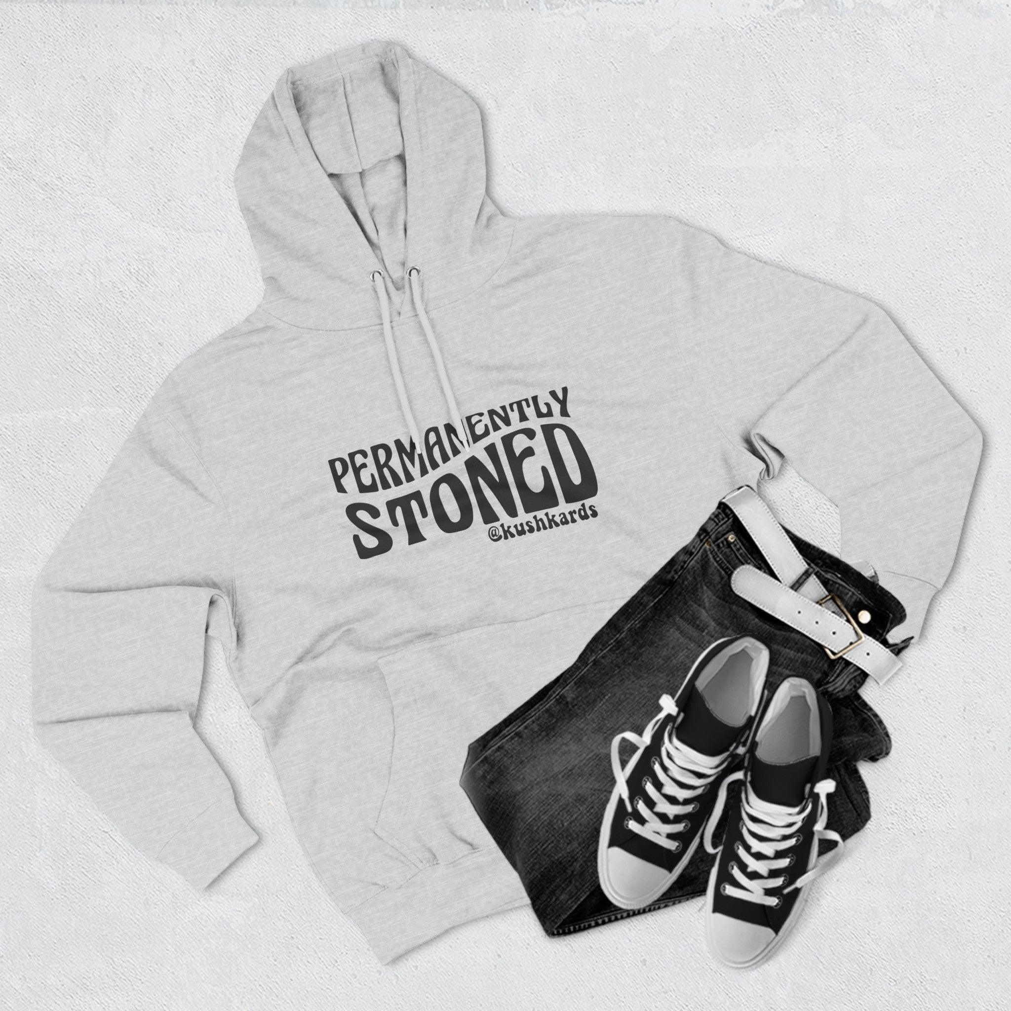 Permanently Stoned Three-Panel Fleece Hoodie