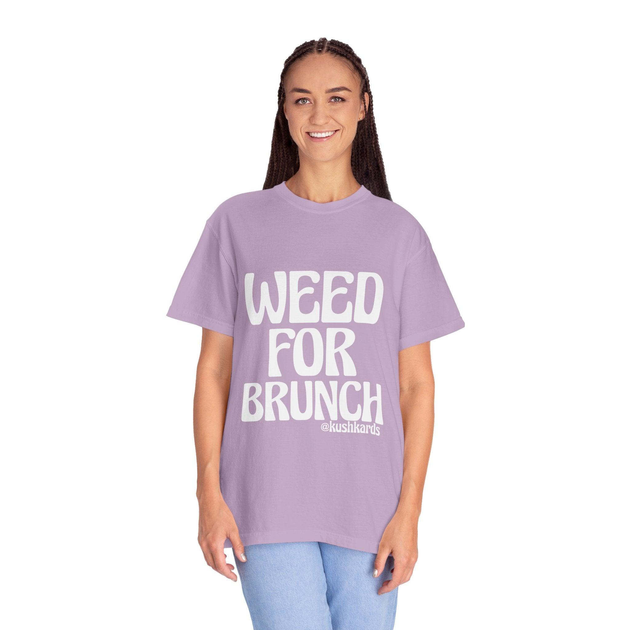 Weed For Brunch Unisex Garment-Dyed T-shirt