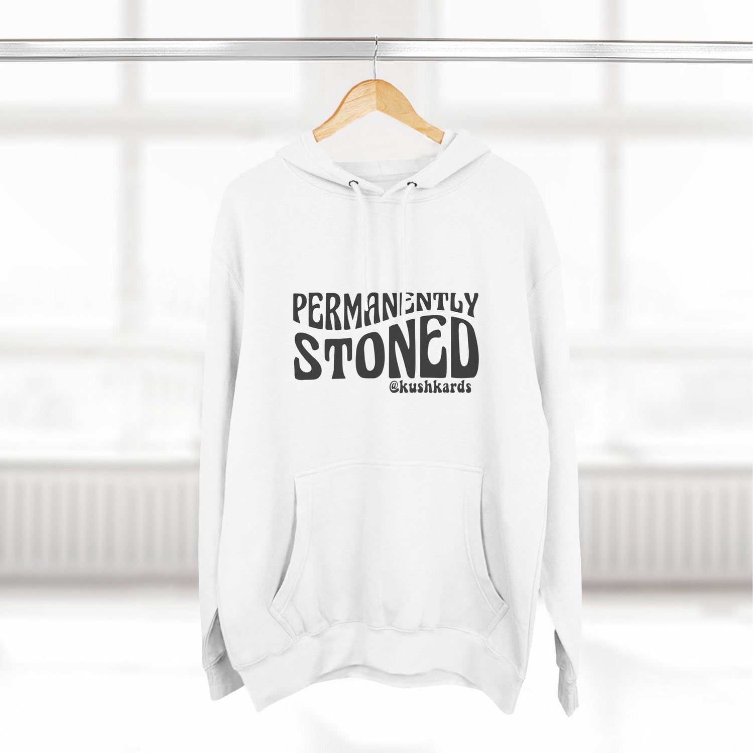 Permanently Stoned Three-Panel Fleece Hoodie