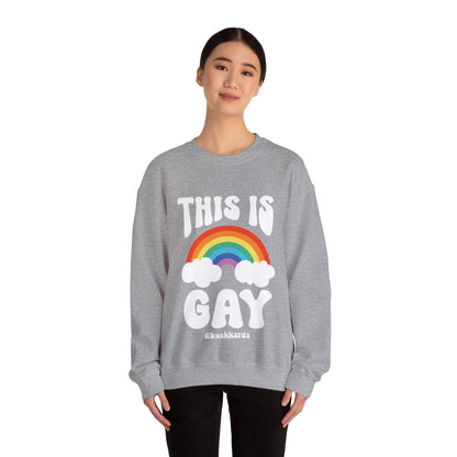 This Is Gay Clouds Unisex Heavy Blend™ Crewneck Sweatshirt