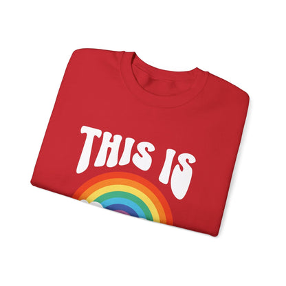 This Is Gay Clouds Unisex Heavy Blend™ Crewneck Sweatshirt