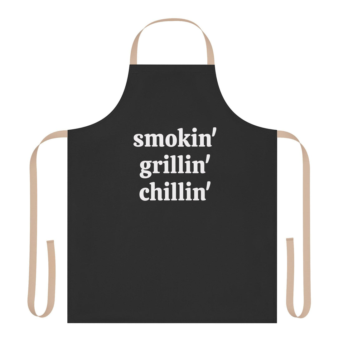 Smokin Grillin Chillin Apron, 5-Color Straps (AOP)