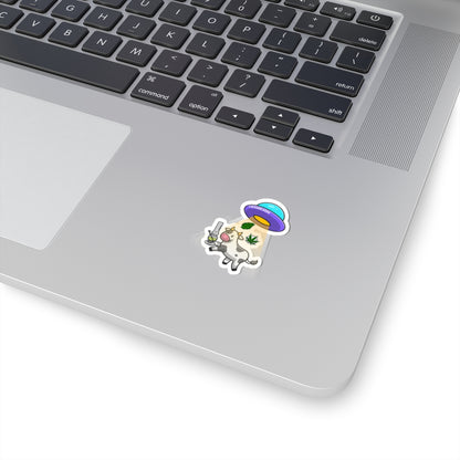 Space Cow UFO Sticker