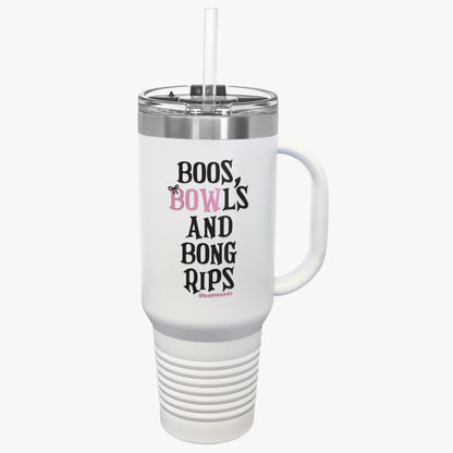 Boos, Bowls  And Bong Rips Insulated Travel Mug, 40oz