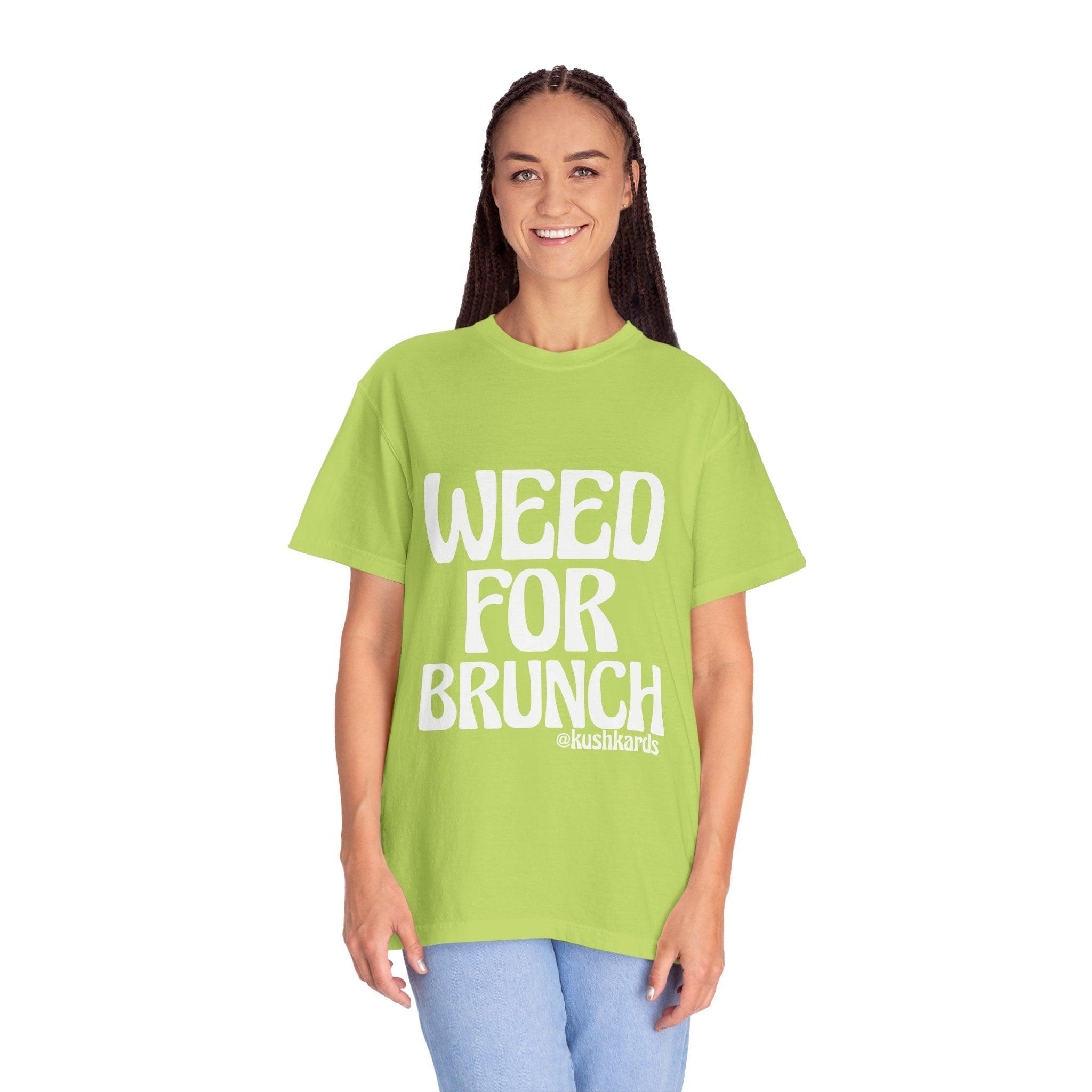 Weed For Brunch Unisex Garment-Dyed T-shirt