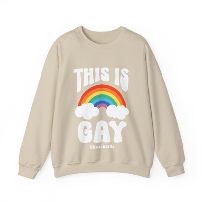 This Is Gay Clouds Unisex Heavy Blend™ Crewneck Sweatshirt