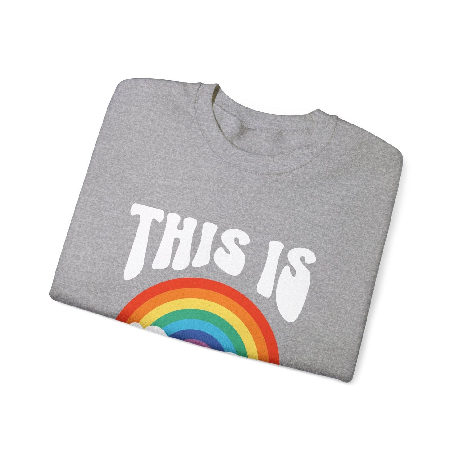 This Is Gay Clouds Unisex Heavy Blend™ Crewneck Sweatshirt