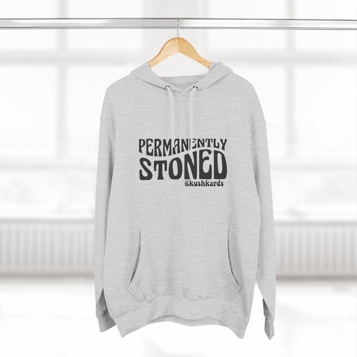 Permanently Stoned Three-Panel Fleece Hoodie