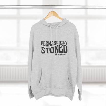 Permanently Stoned Three-Panel Fleece Hoodie