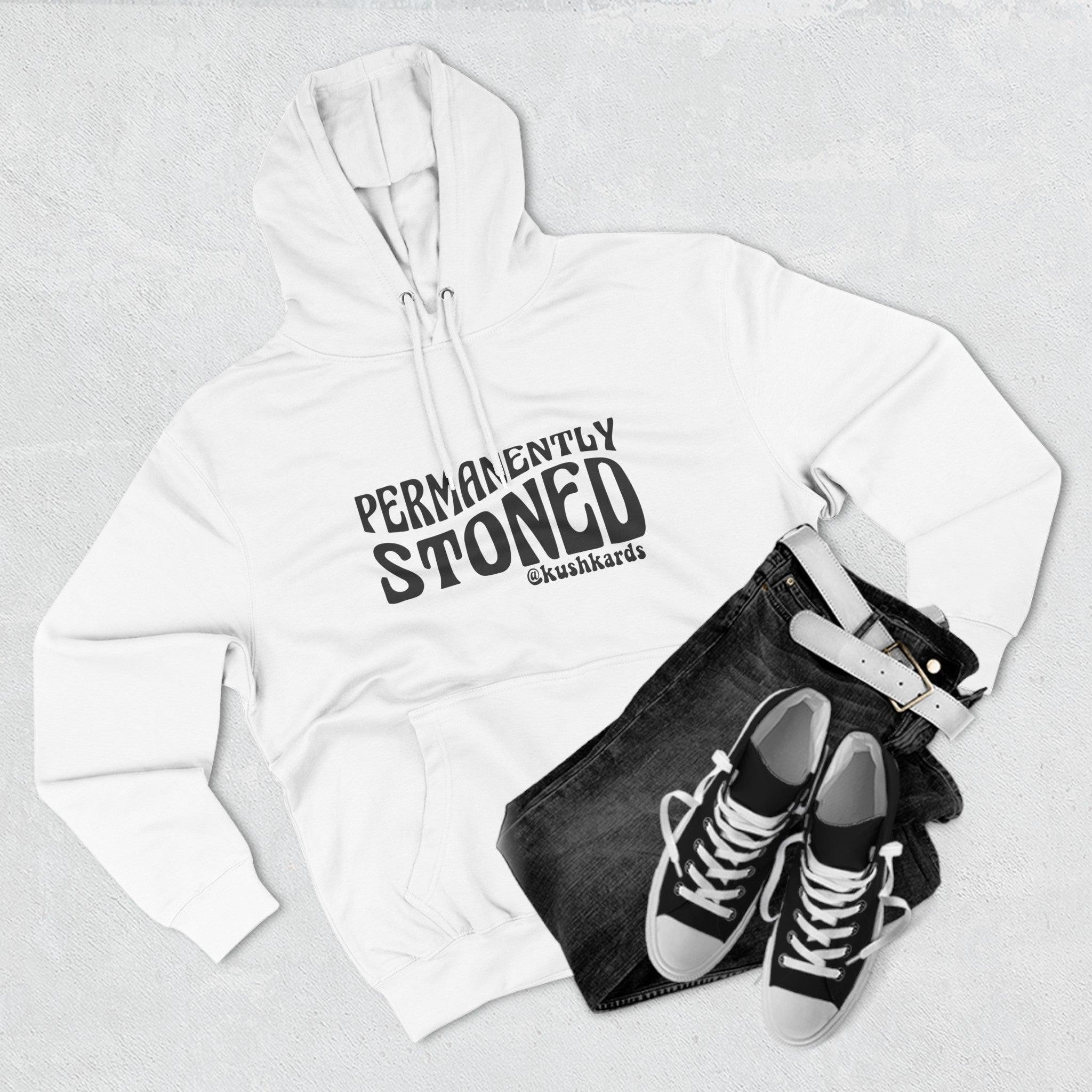 Permanently Stoned Three-Panel Fleece Hoodie