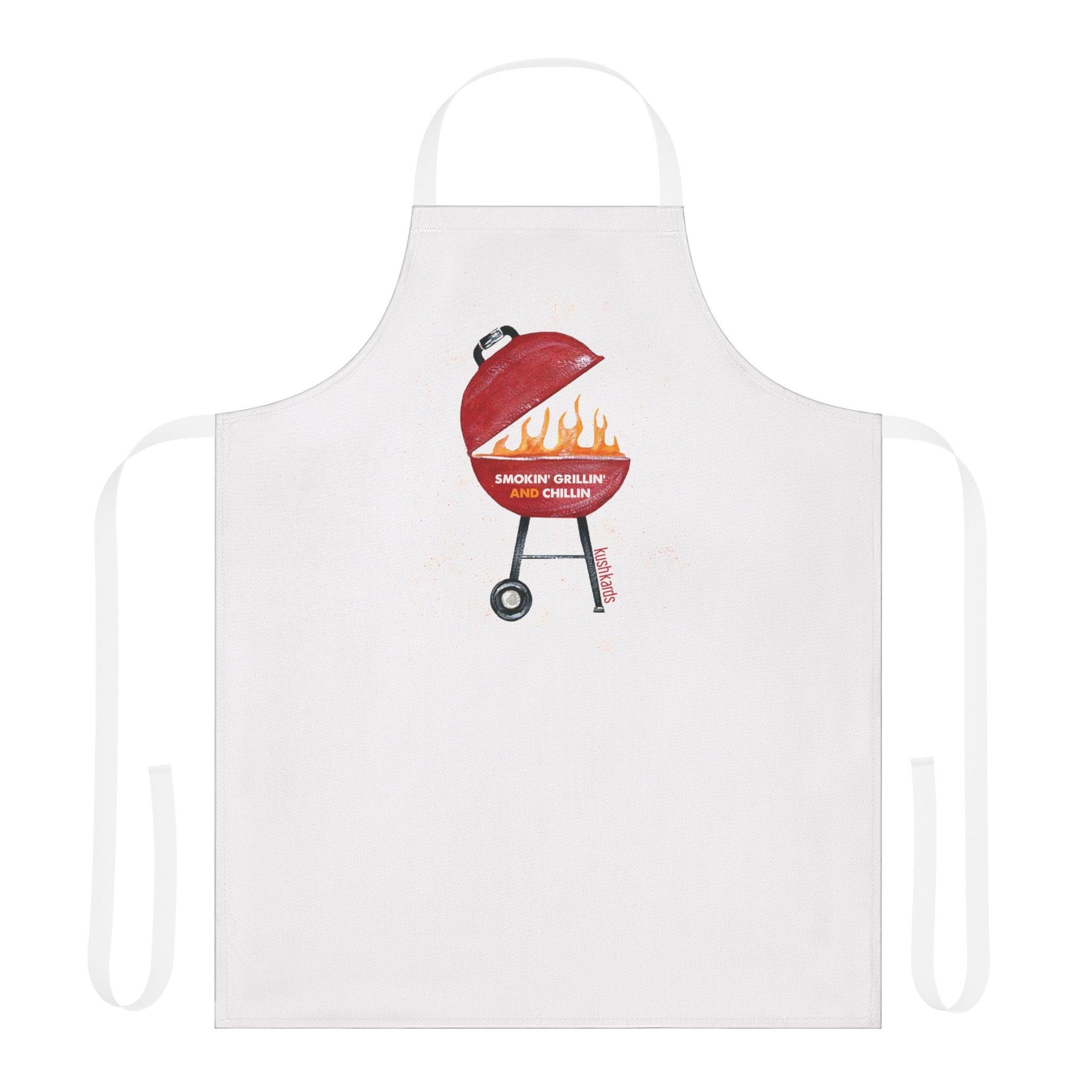 BBQ Apron, 5-Color Straps (AOP)