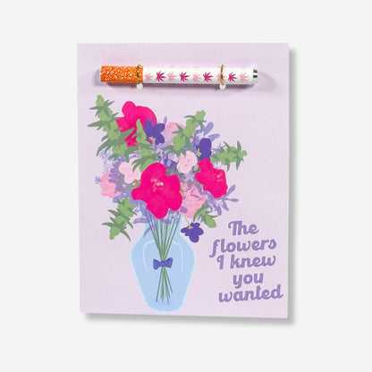 💐 Flowers Cannabis Greeting Card - KushKards