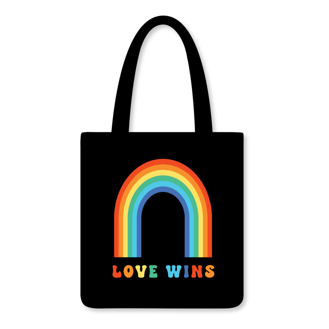 Love Wins Reusable Shopping Tote Bag