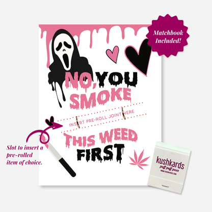 Ghost Face Cannabis Greeting Card