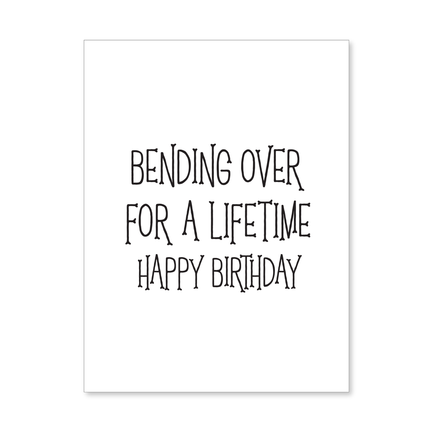 Bending Over Naughty Anniversary Card w/Matching Sticker