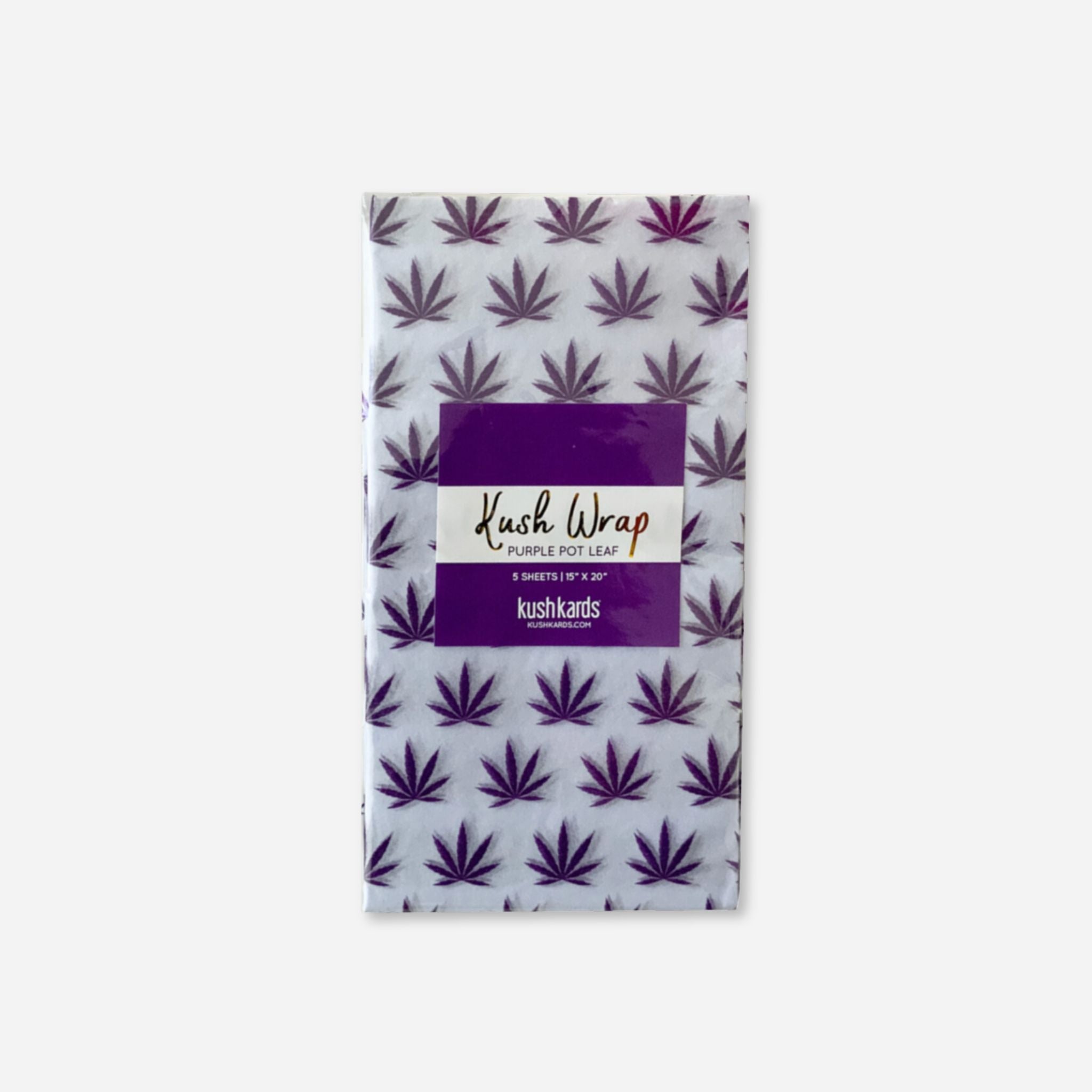 White &amp; Purple Pot Leaf Tissue Paper