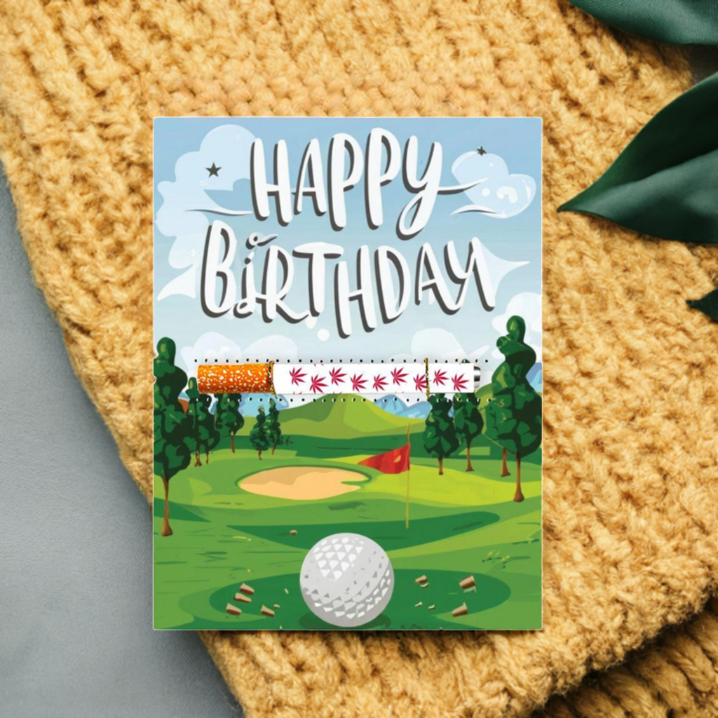 Golf Happy Birthday Greeting Card