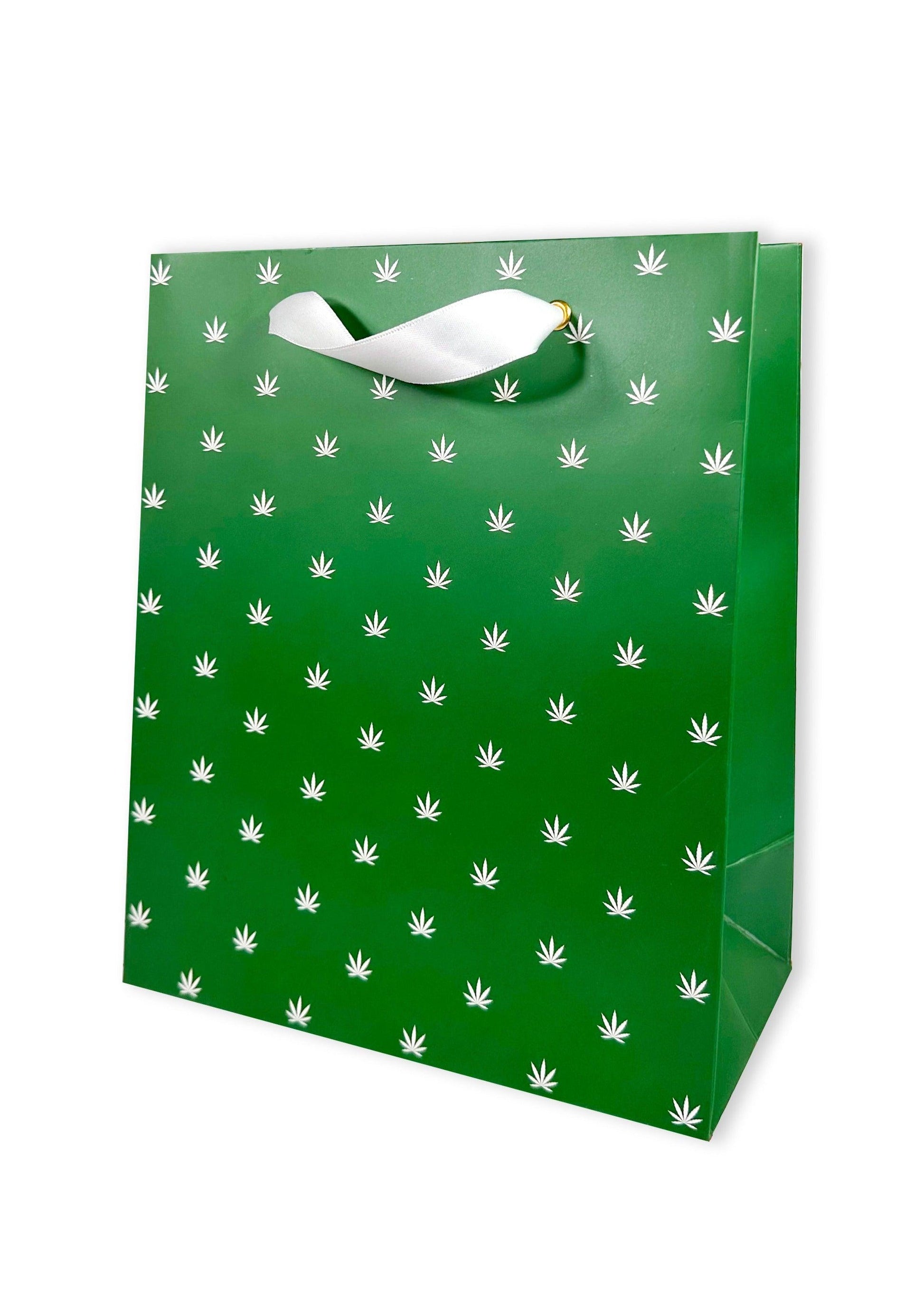 Kush KARDS LLC Polka Pot Gift Bag - Green/White