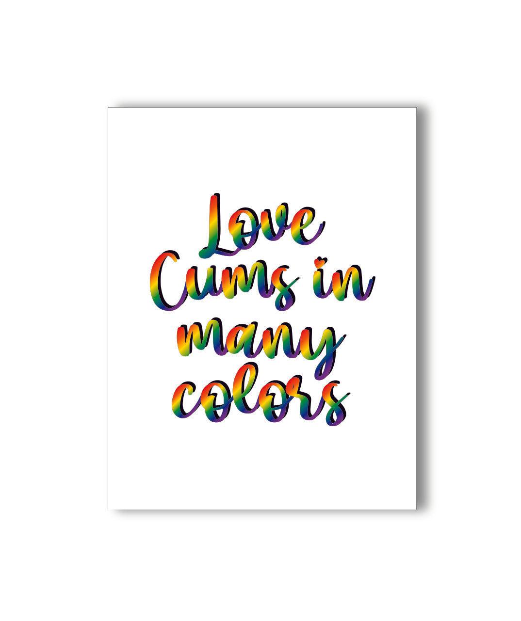Love Cums Pride Card - KushKards